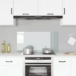 Panou antistropi bucătărie transparent 100x50cm sticlă securiz. GartenMobel Dekor