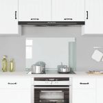 Panou antistropi bucătărie transparent 90x60 cm sticlă securiz. GartenMobel Dekor