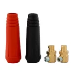 Set 2 conectori rapizi pentru cablu de sudură 12 mm, 200A (mamă + tată)