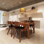 Scaune de bucătărie 4 buc., maro, lemn curbat & piele ecologică GartenMobel Dekor