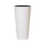 Ghiveci cu inserție TUBUS Slim Shine 25x47,6 cm, alb (Prosperplast)