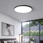 Plafonieră LED SOLIS 27 cm, 20W, lumină rece 6000K, negru mat