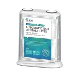 Set 100 scobitori cu ață dentară, în cutie dispenser reutilizabilă