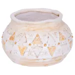 Ghiveci decorativ ceramic cu mozaic MagicHome, maro deschis, 36 cm