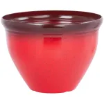 Ghiveci Strend Pro roșu cu efect glazurat, 38 x 28,5 cm