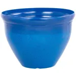 Ghiveci decorativ Strend Pro, albastru glazurat, 38 x 28,5 cm