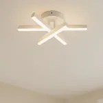 Lustră LED Diego 26W albă din metal, lumină rece/caldă/neutră