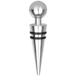 Dop pentru vin MagicHome, cromat cu silicon, pentru sticle, 9,5 cm