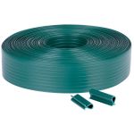 Páska Strend Pro EUROSTANDARD, 47,5 mm, L-35 m, tieniaca, zelená, krycia, na plotové panely, s 20 klipsami, 1200g/m2, PVC, RAL6005