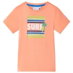 Tricou pentru copii, portocaliu neon, 128 GartenMobel Dekor