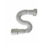 Țeavă flexibilă pentru scurgere D125, 1200 mm, cu piuliță 1 1/2 și garnitură