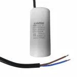 Condensator CBB60 cu fire 100µF 450V pentru motor, 60x122mm, Elefant