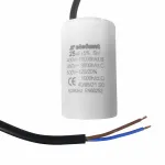 Condensator motor CBB60 25µF 450V cu fire, 45x72 mm, Elefant