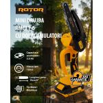 Fierastrau cu lant si acumulator ROTOR RMC21-6, 12m/s, 21V / 2Ah