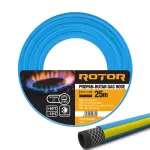 Furtun gaz GPL din PVC ROTOR 8x13 mm, 25 m, rezistent 20 bar