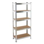 Raft galvanizat pentru depozitare Rotor 70x30x150 cm, 5 polițe, 175 kg/nivel