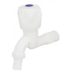 Robinet apă PLAMIX Mono-002 alb din plastic dur, rezistent până la 90°C
