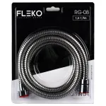 Furtun de duș flexibil din oțel inoxidabil 190 cm Fleko RG-08-A