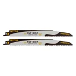 Set 2 pânze fierăstrău sabie pentru lemn Rotor RS1120CF, 228 mm