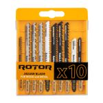 Set 10 Panze fierastrau pendular pentru Lemn/Metal ROTOR RTS1