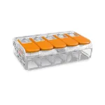 Conector de derivație slim cu 5 poli VARGO V-109498, cu cleme rapide