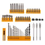 Set 62 piese Rotor RBB62: biti, tubulare și burghie pentru lemn, metal, zidărie