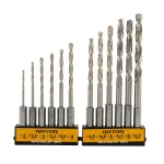 Set burghie pentru metal HSS cu prindere HEX, 12 piese, Rotor RBM12