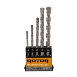 Set burghie pentru beton Rotor RBB5, 5 piese (4–10 mm) cu vârf carbid