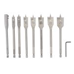 Set burghie plate pentru lemn 9 buc 10-25mm ROTOR RBP9