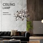 Candelabru modern CAPRICIO Allegro, crom lucios, 2xE14, Ø40 cm, inaltime reglabila