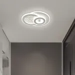 Lustră LED Kompacto 47W cu 3 cercuri, 3 temperaturi de culoare, alb