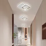 Lustră LED NYXORA 51W cu 3 pătrate, lumină rece/caldă/neutră, alb