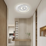 Lustră LED PERU 34W cu 2 cercuri, lumină rece/caldă/neutră, alb