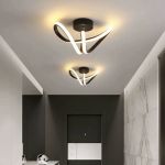 Lustră LED VERTEX Pulse 13W, ondulată, negru, lumină rece/caldă/neutră