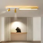 Lustră LED FISSO Camilla 66W cu proiector reglabil, lumină rece/caldă/neutră, auriu lucios