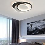 Lustră LED CHIARA 67W cu telecomandă, 3 cercuri, dimabilă, negru, CCT rece/cald/neutru