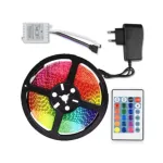 Kit bandă LED 2835 RGB 5m cu telecomandă, 10W/m, IP44, 4000 lm