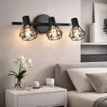 Lustră GRACIE cu abajur tip diamant, 3xE14, negru mat, pentru interior