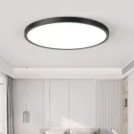 Plafonieră LED SOLIS 47 cm, 70W, lumină rece 6000K, negru