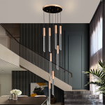 Candelabru LED din cristal 22W, auriu, 35 cm, 3 temperaturi de culoare