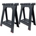 Set 2 capre de lucru Qbrick, stand multifuncțional 350 kg