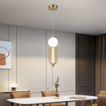 Lustră LED suspendată LM550/2GD 11W, auriu, 3000/4000/6000K, înălțime reglabilă