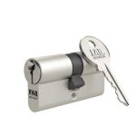 Cilindru usa FAB 30/30 mm, nichel satinat, pentru inchidere temporara, 3 chei