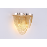 Candelabru Aplice B8026/2GD, 2xE14, Diametru 23 cm, Auriu, Fier, Aluminiu