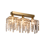 Candelabru din cristal CC180/3GD auriu, 3xE14, 35x6x9 cm, interior