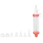 Pistol pentru decorare prăjituri și torturi MagicHome cu 5 duze, 28 x 9,5 cm