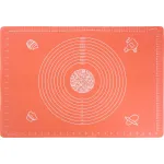 Covoraș din silicon MagicHome pentru aluat, antiaderent, roșu, 64x45 cm