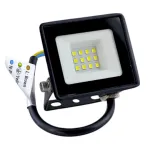 Proiector LED 10W pentru exterior, 6500K, IP65, carcasă metalică neagră