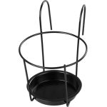 Suport ghiveci BUMETA Extra Strong, metalic, pentru balustradă, cu tăviță, 22 cm