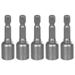 Portbit magnetic Strend Pro MS84 1/4" 10 mm, din crom-vanadiu, set 5 buc